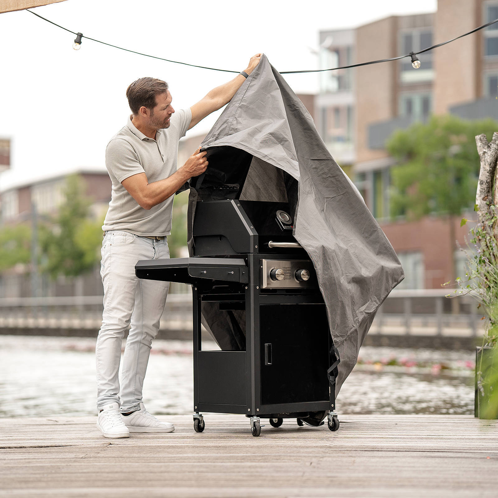 Winza Outdoor Covers Premium beschermhoes barbecue (155x65x110 cm)