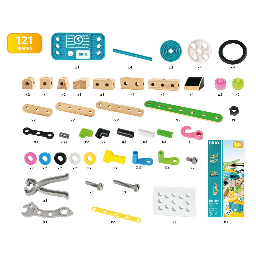 BRIO Spiel Builder Motor-Konstruktionsset, 120tlg.