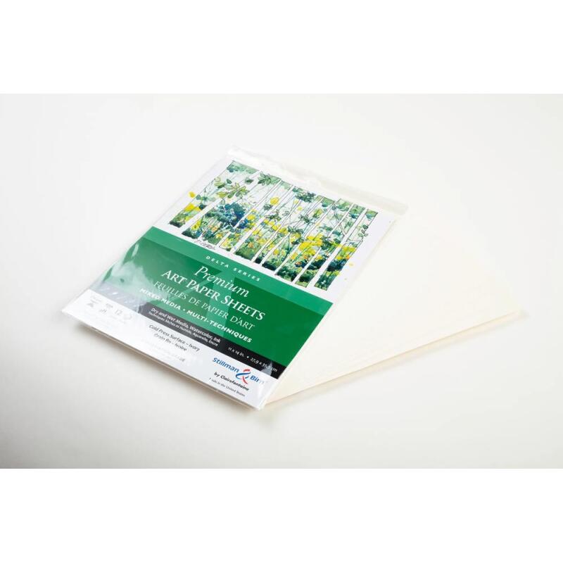 Sachet 12 feuil Delta 270g -27,9x35,5cm - Ivoire