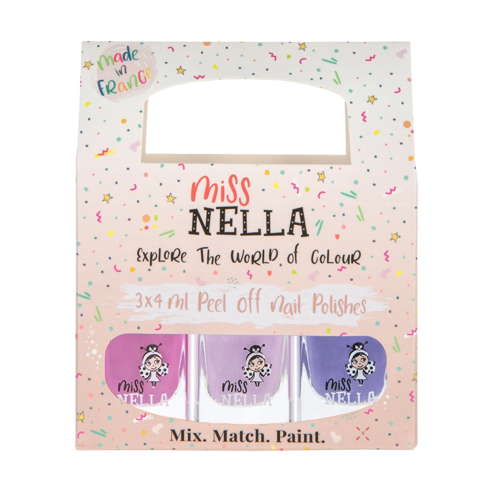 Kinder-Nagellack-Set PURPLE UNICORN (3X4ml)