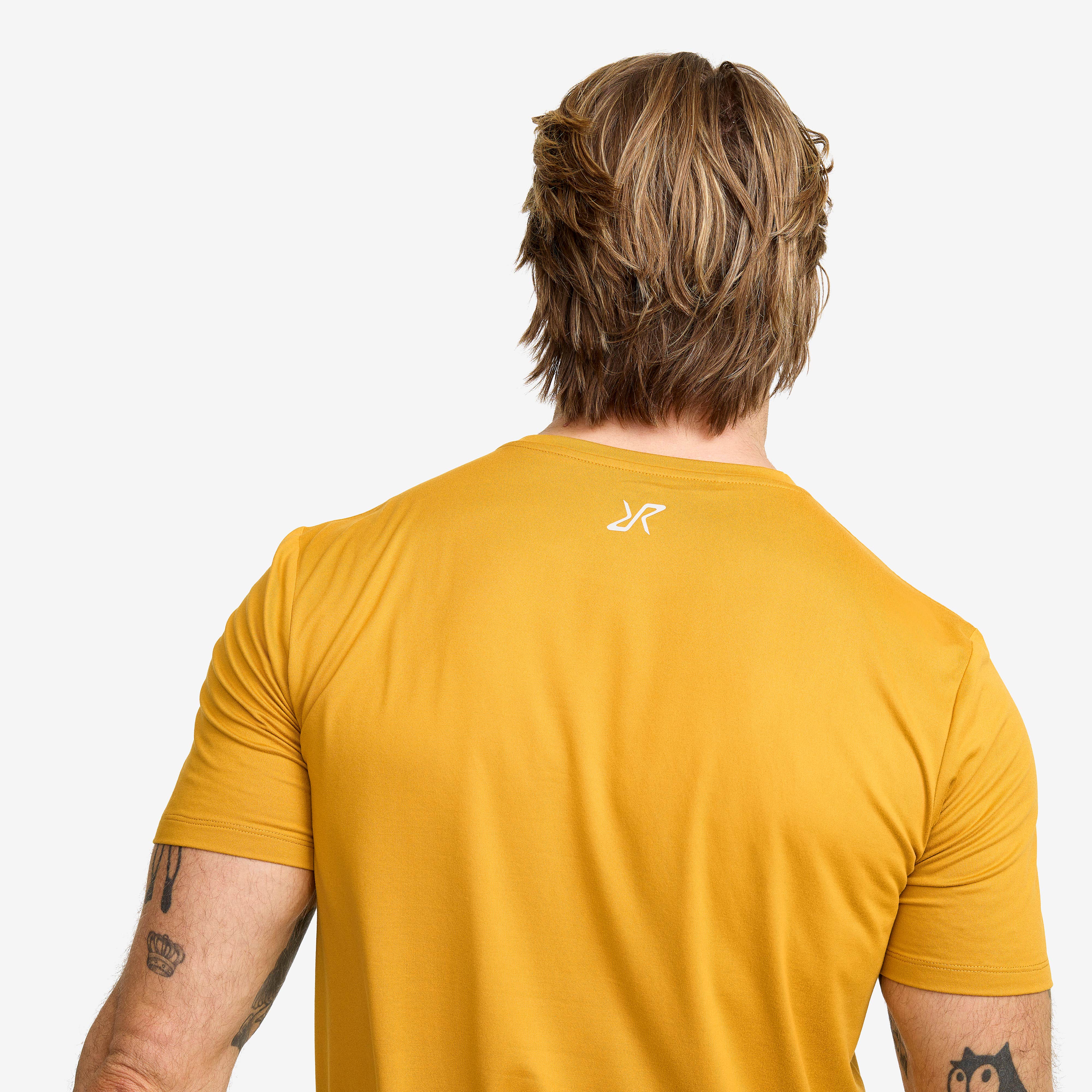 Mission Logo T-shirt Herre Harvest Gold