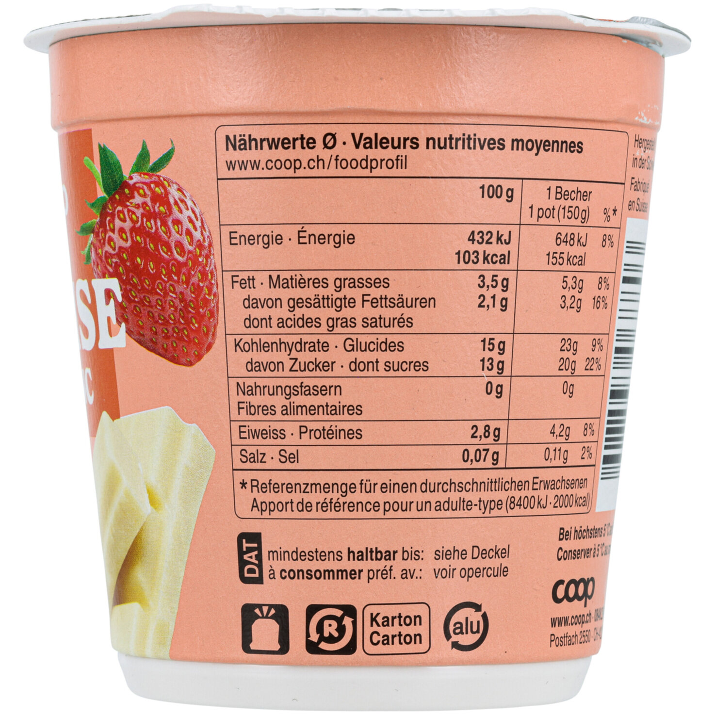 Joghurt Special Edition withe Chocolate & Erdbeere 2x150g