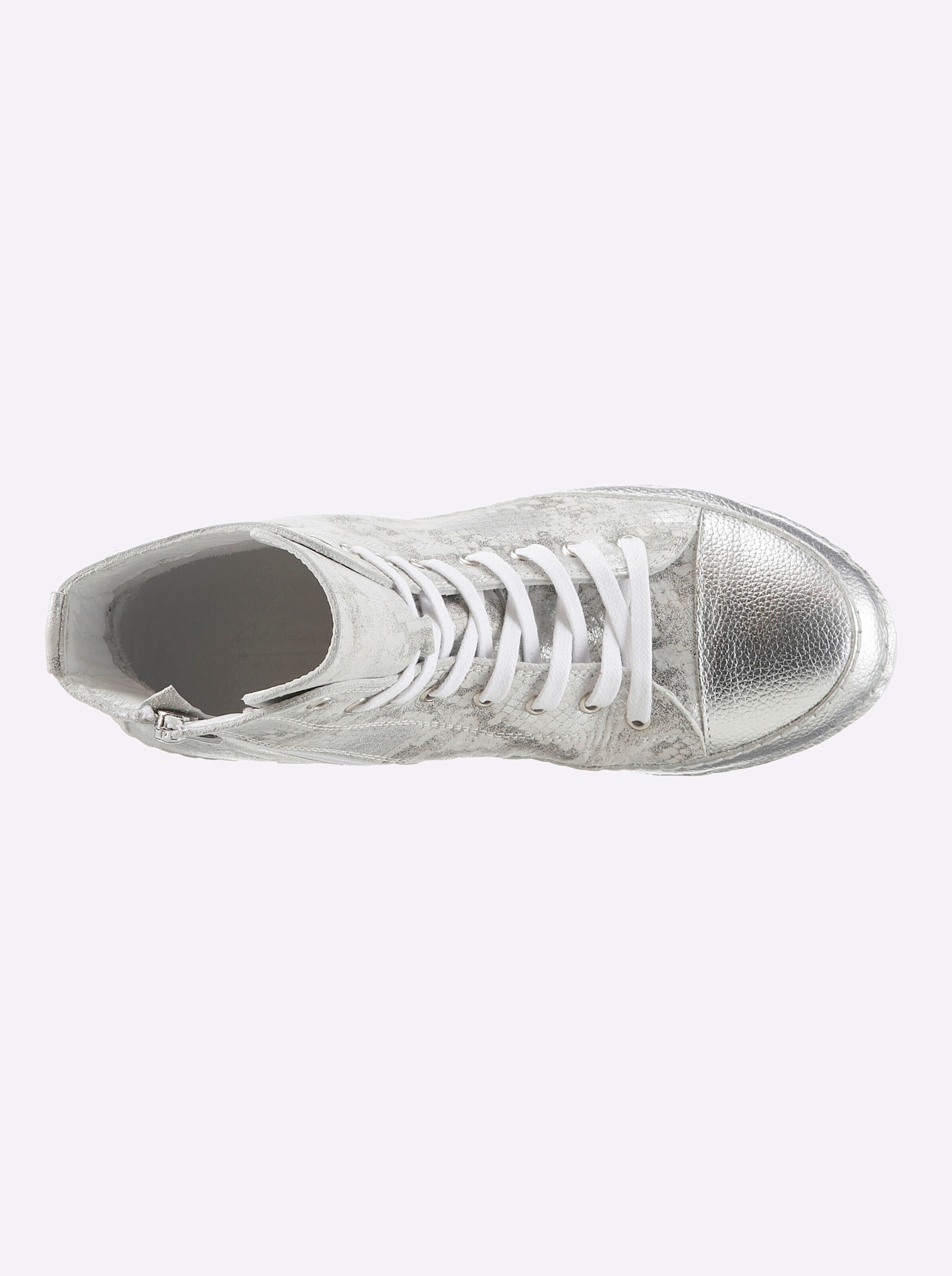 heine Sneaker in taupe-silberfarben
