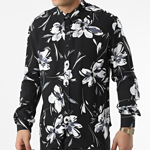 Chemise Manches Longues G-9034 Noir
