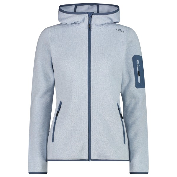 CMP - Women's Jacket Fix Hood Jacquard Knitted 3H19826 - Veste polaire