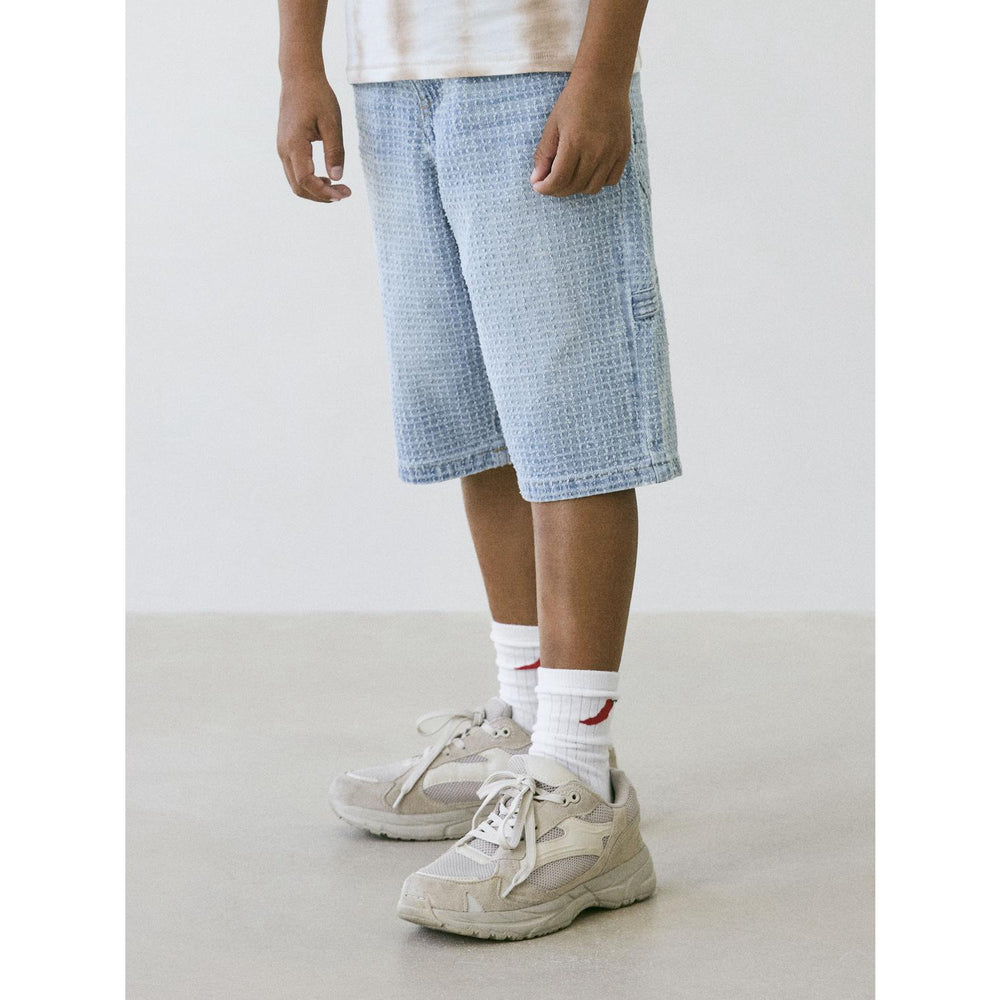 Køb Name It Light Blue Denim Nkmben Skater Dnm Bermuda 3344-Ok H