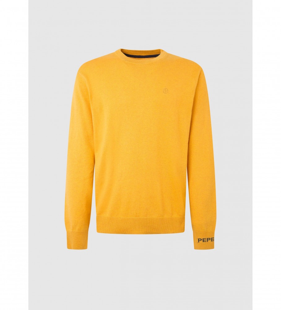 Camiseta Pepe Jeans Andre de gola redonda mostarda