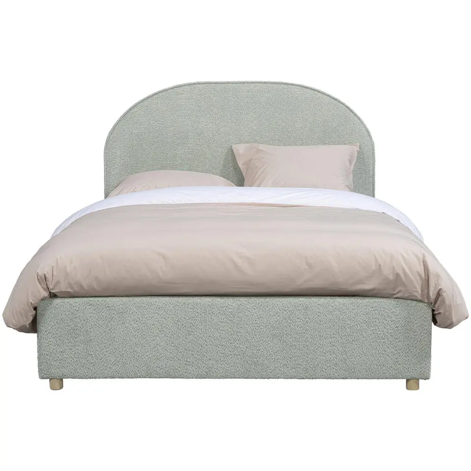 Vipack bed Moon met opbergruimte - mint - 140x200 cm