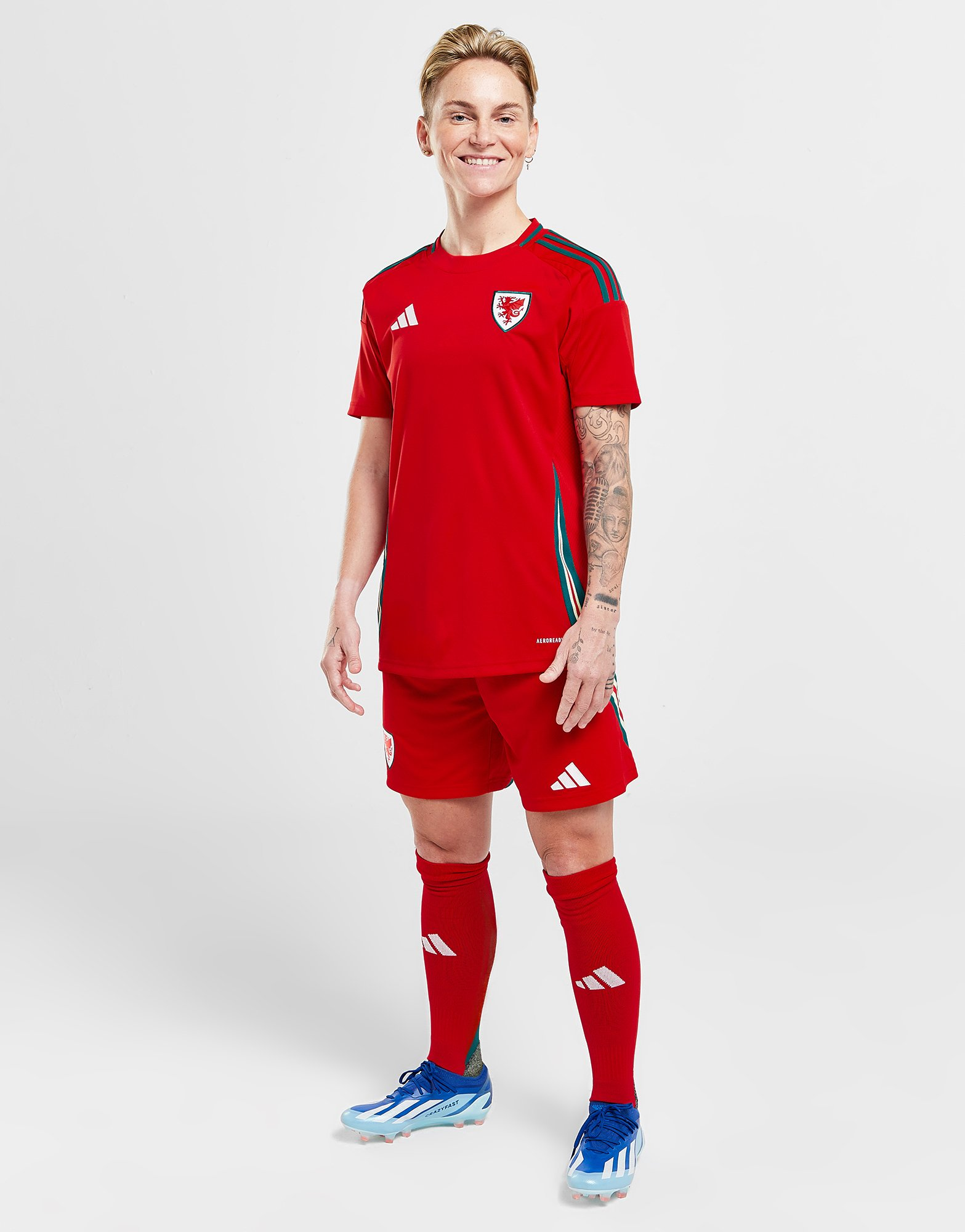 adidas Short Pays de Galles 2024 Match Domicile Femme