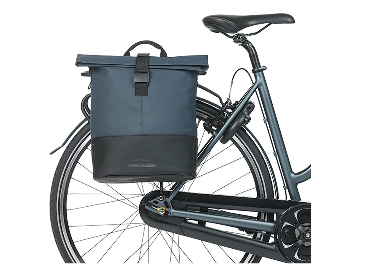 Basil Cove shopper enkele fietstas 14-16 L - Blue Black