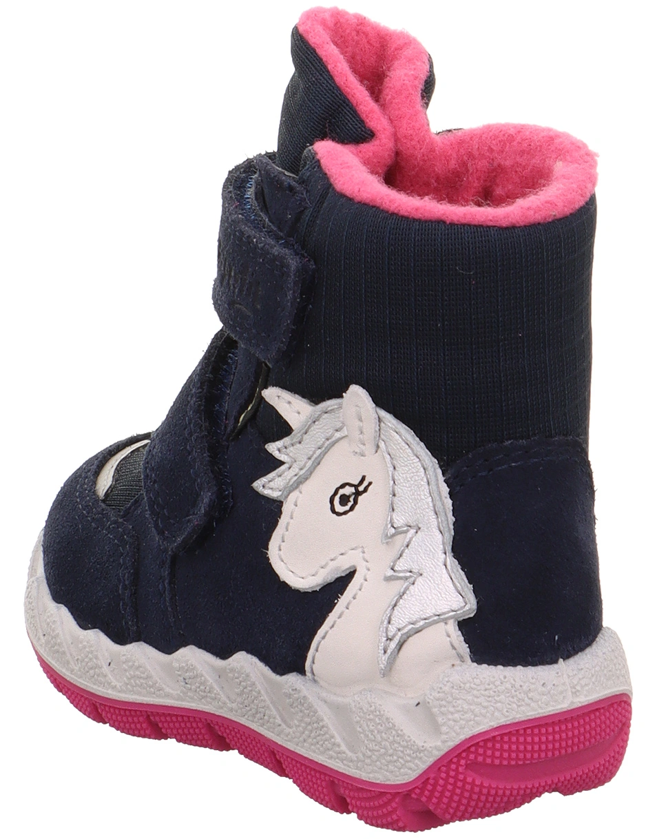 Klett-Boots ICEBIRD - EINHORN gefüttert in navy/pink