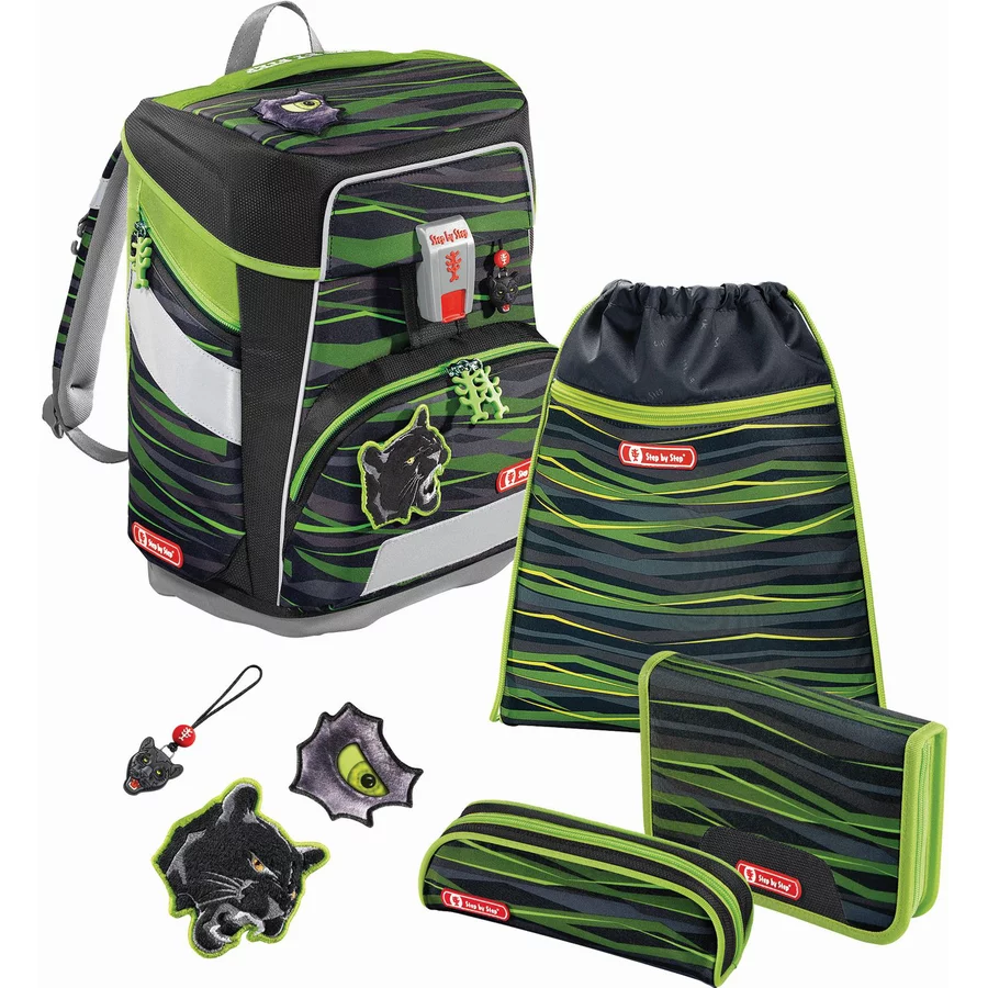 Step by Space - Schulranzen Set 5tlg. Wild Cat Chiko