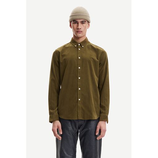 Samsøe Samsøe Liam BX Skjorte, Dark Olive, S
