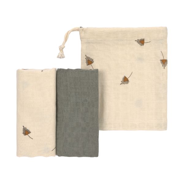 Laessig Hydrofieldoek Taupe 60 x 60 cm 2 Stuks