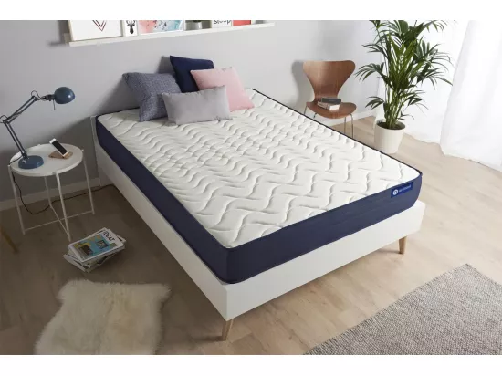 ACTISOM Matelas 90x190 Mémoire de forme 5zones de confort