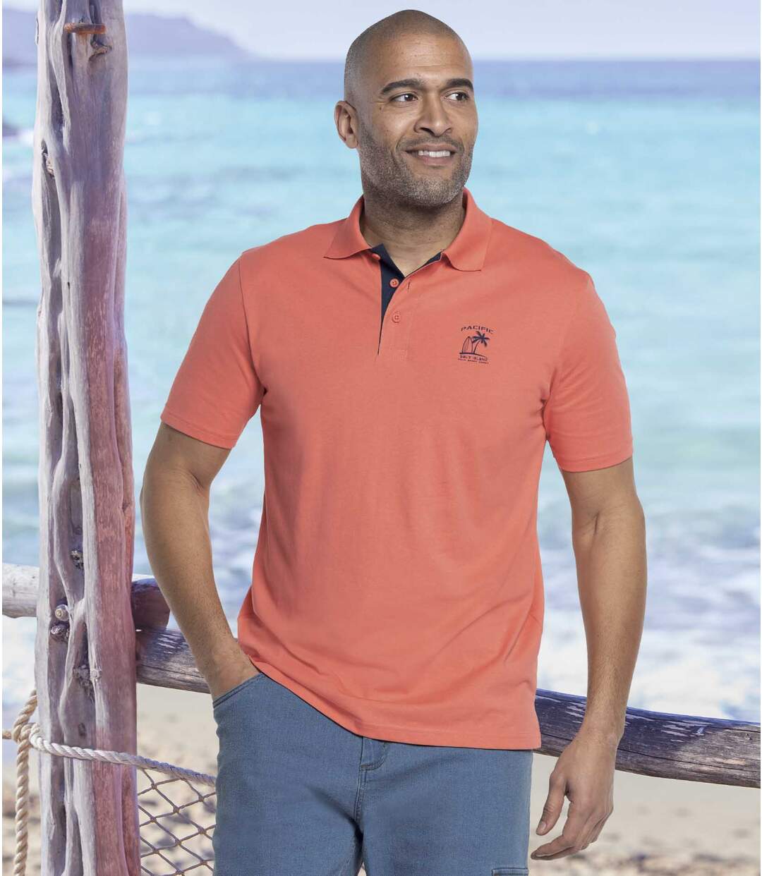 Lot de 3 Polos Pacific Island