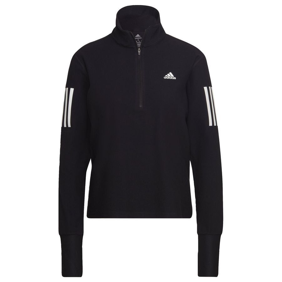 adidas Haut Running Own The Run 1/2 Zip - Noir/Blanc Femme