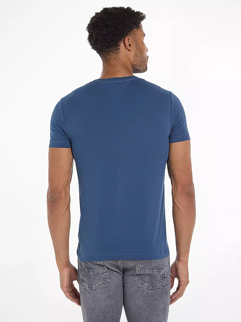 TOMMY HILFIGER T-Shirt Slim Fit blau