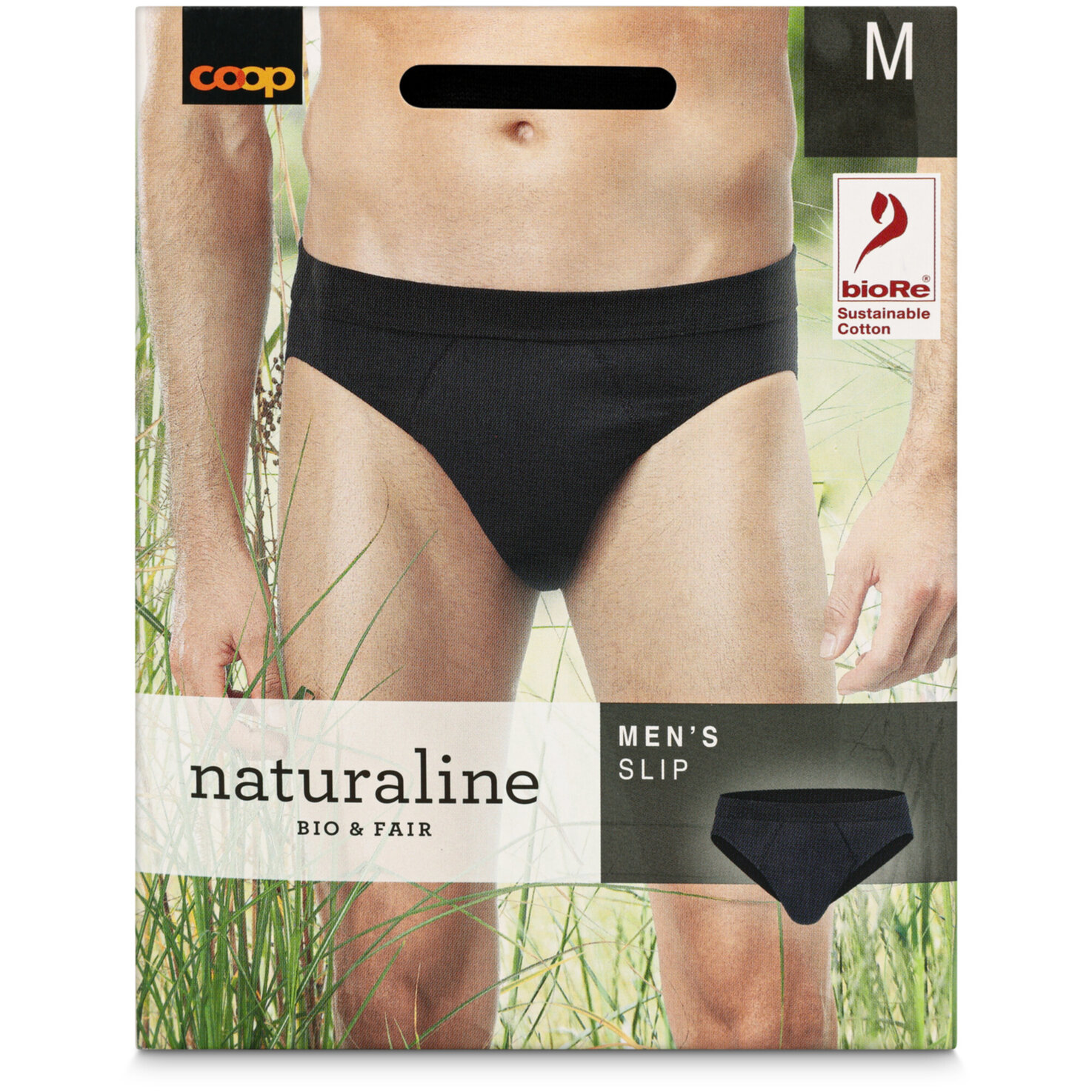 Naturaline Herren Slip Schwarz M
