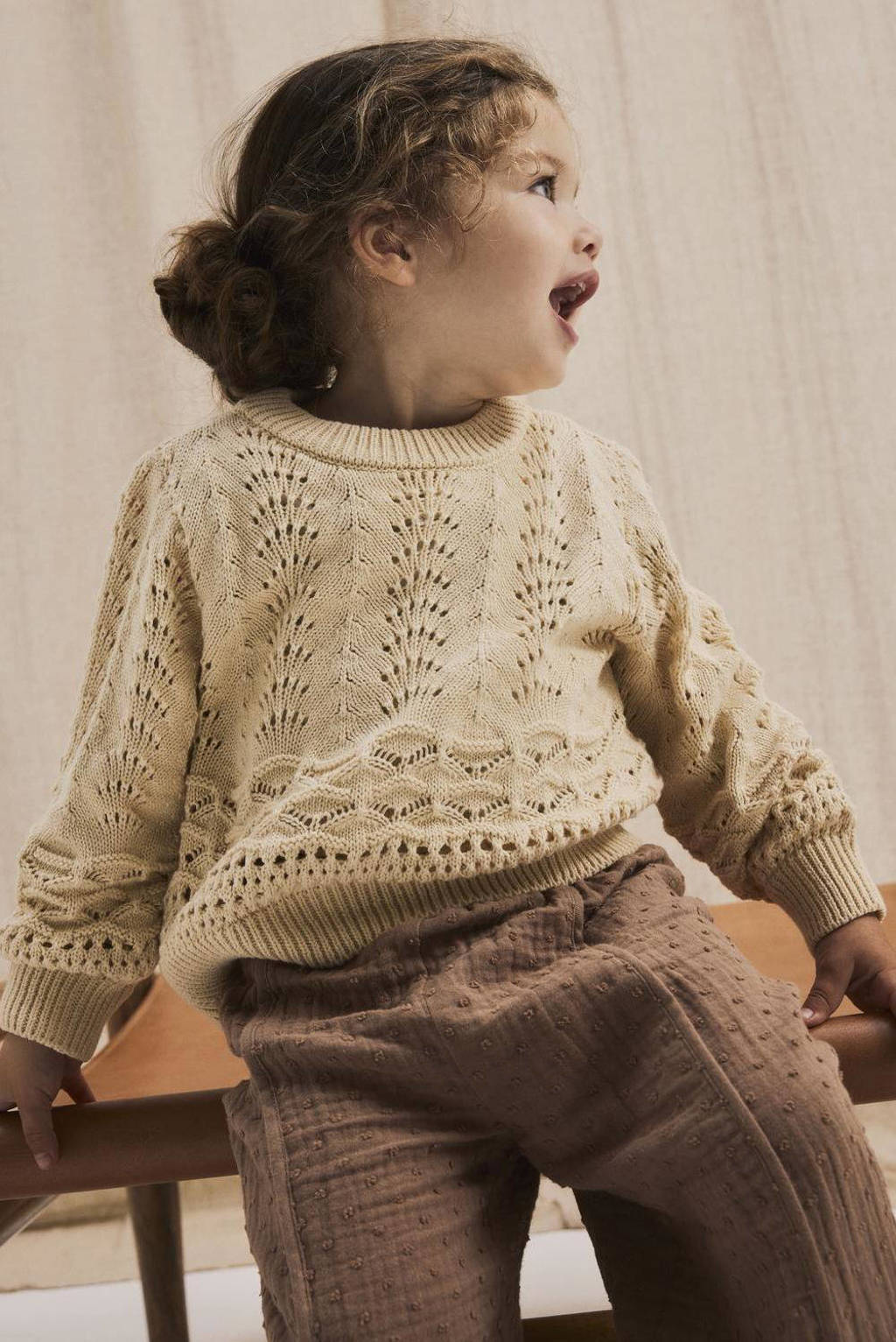LIL' ATELIER broek NMFLAMIA lichtbruin
