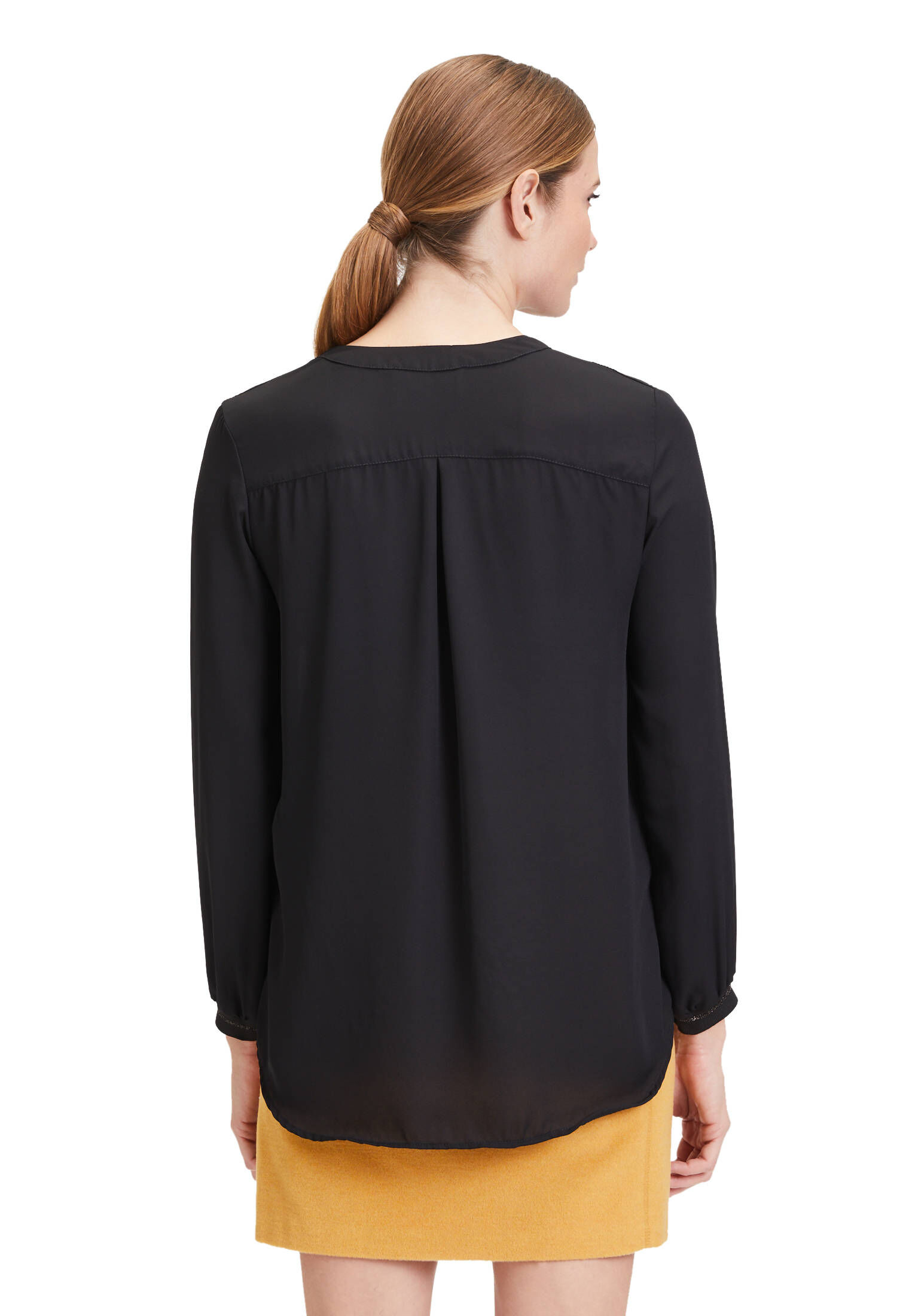 Cartoon| Damen Casual-Bluse mit Rippbündchen