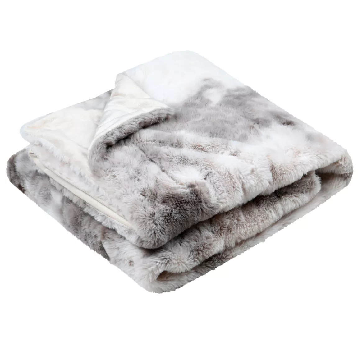 Plaid fausse fourrure (180 x 220 cm) Harald Beige