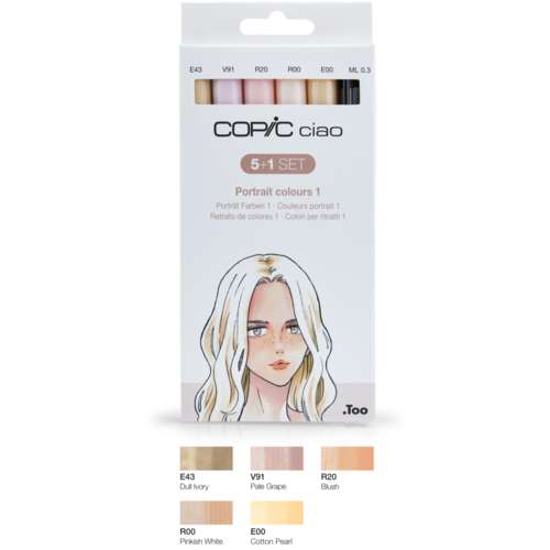 COPIC® ciao 5 1 Set, Hautfarben