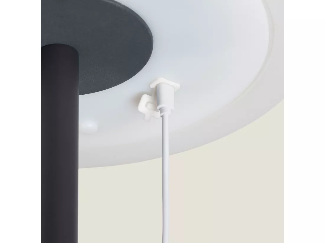 Lampe à Poser LED Extérieure Solaire Aluminium Larso 3000K Blanc chaud