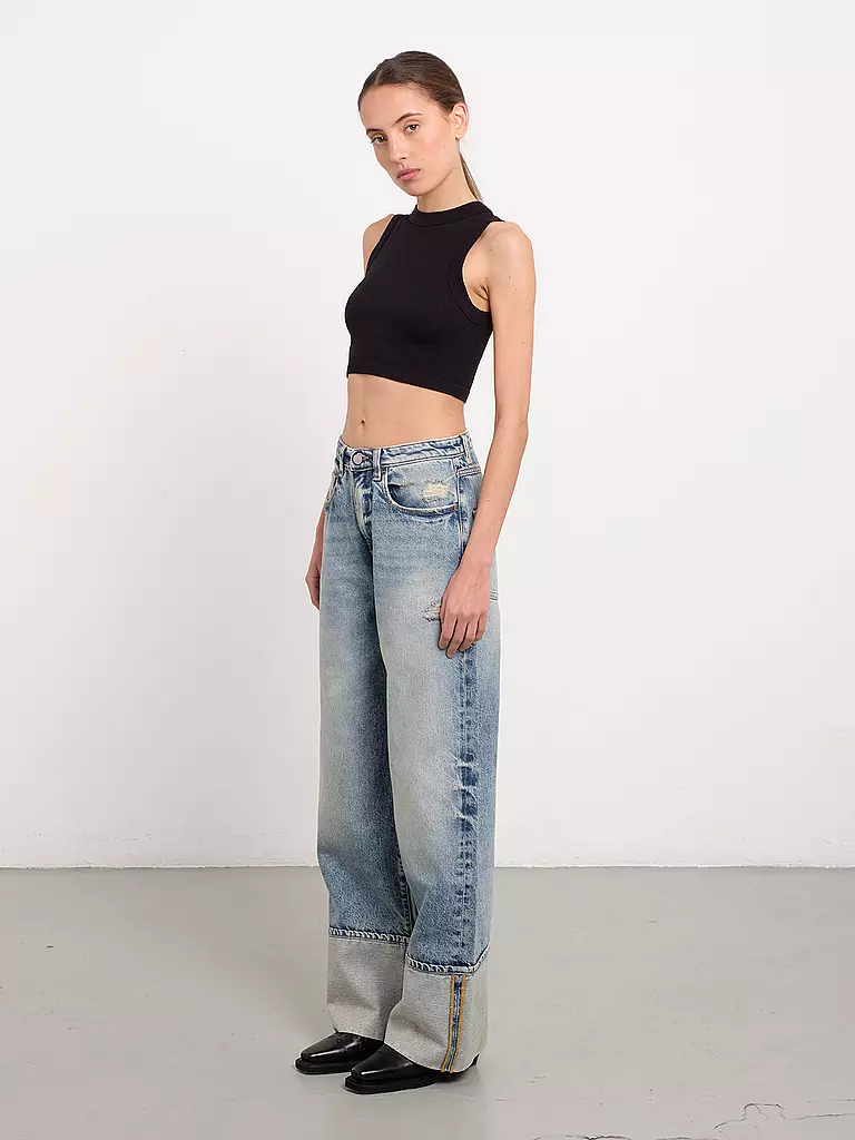 ICON DENIM Jeans Flared Fit KIKI blau
