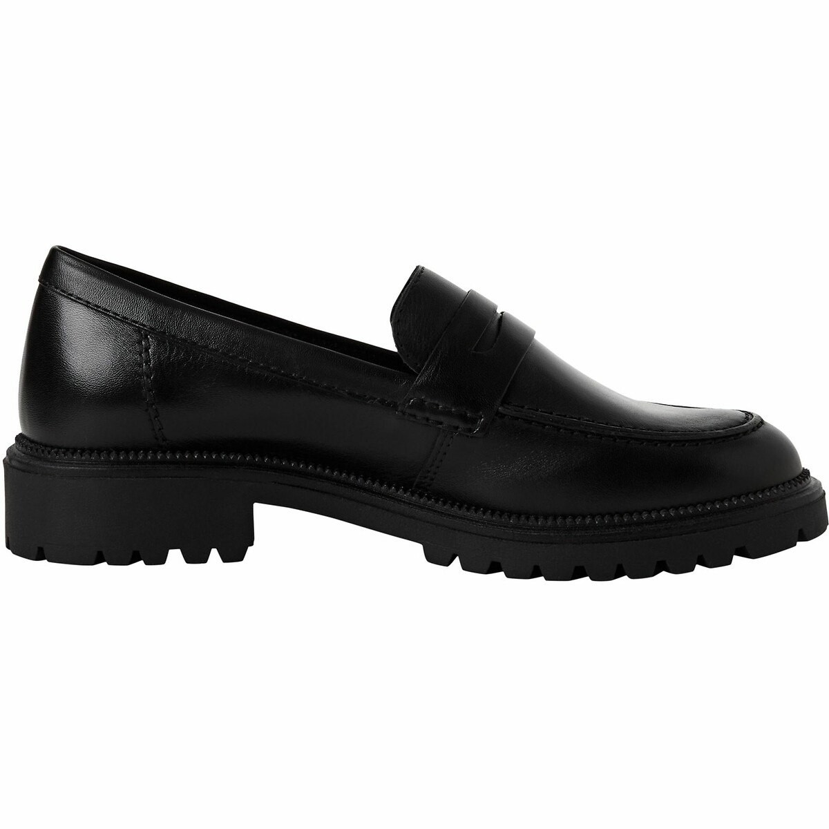 TAMARIS<br>Mocassins em leer