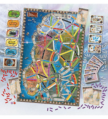 Ticket to Ride Brettspiel - Nordlichter - Nordic