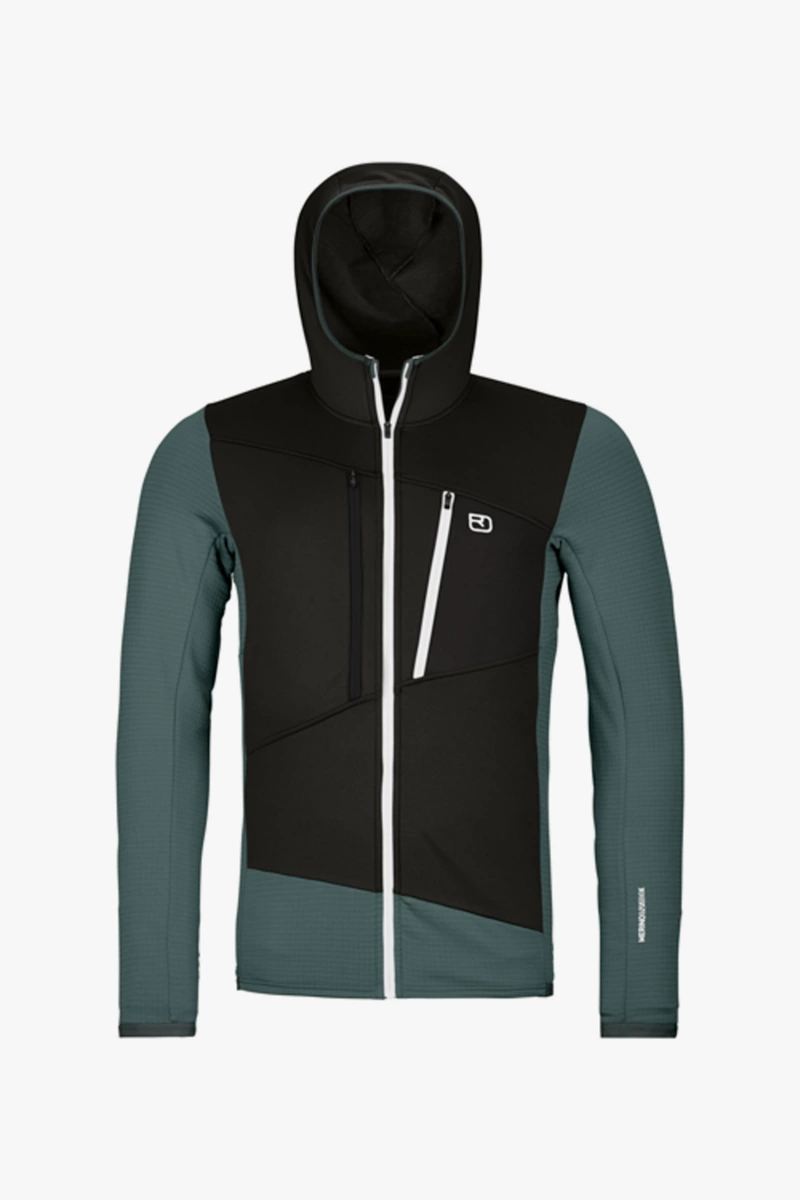 Ortovox Fleece Grid Hoodie Herren Midlayer
