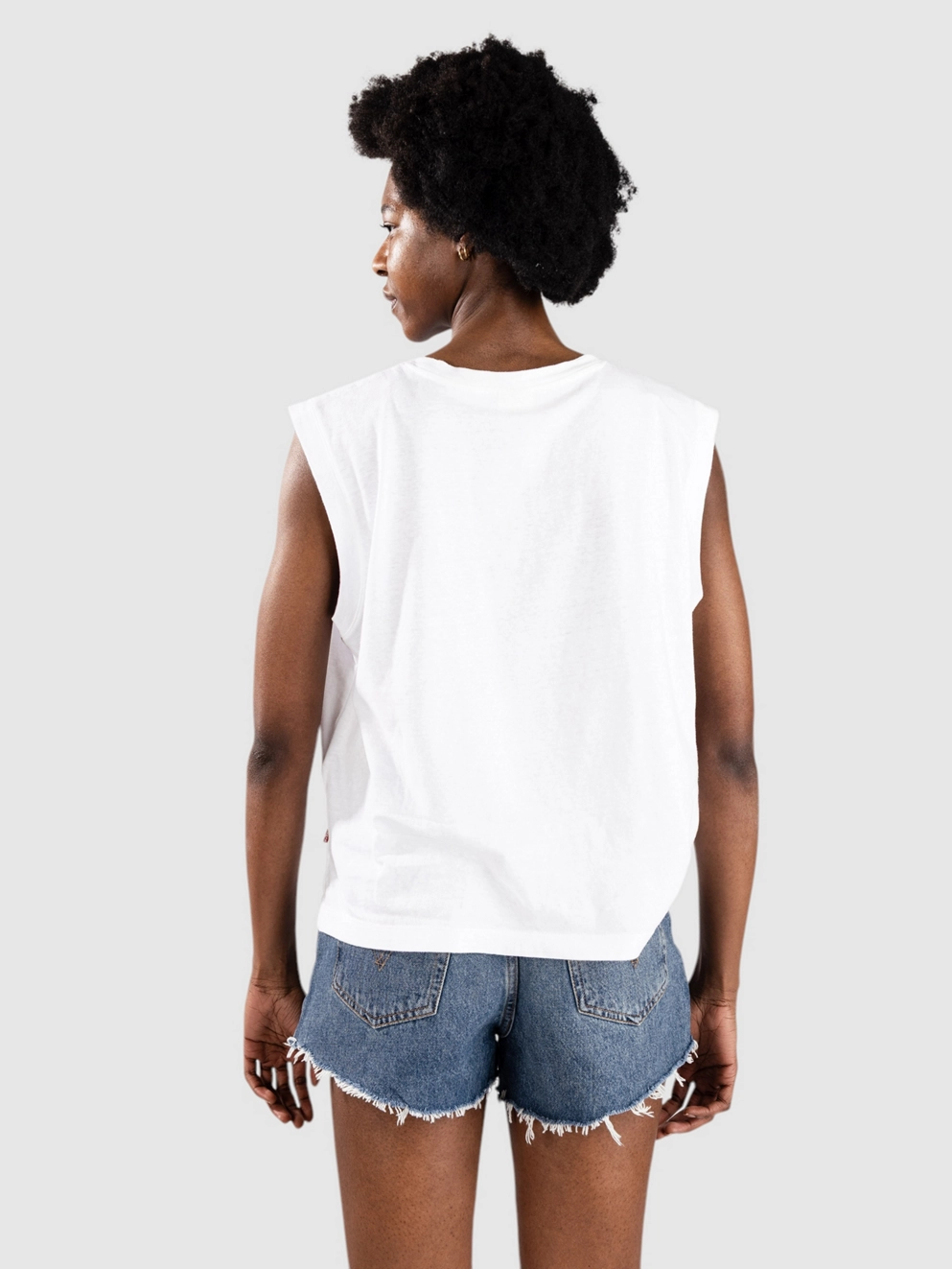 Levi's Boxy Tank Top white/slub