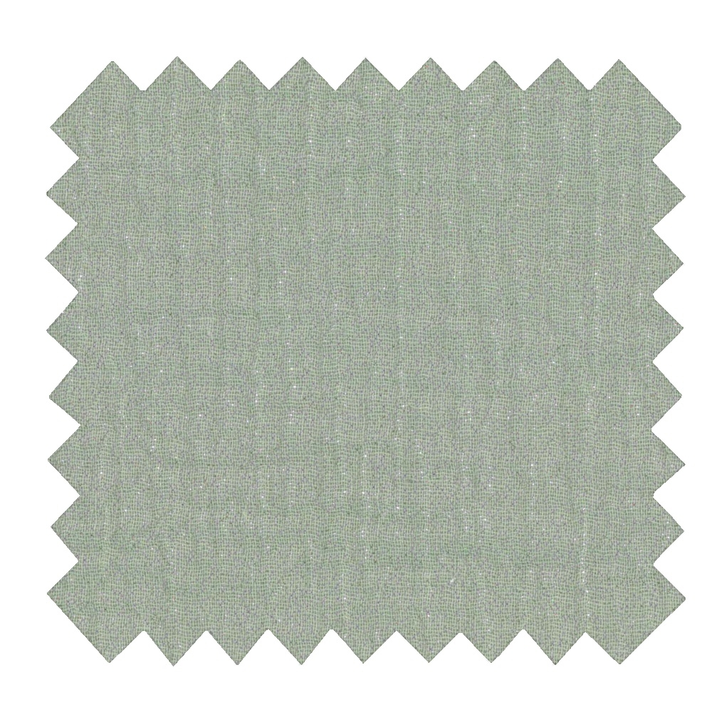 Tissu Ex2362 Double Gaze Pailletée Vert Amande