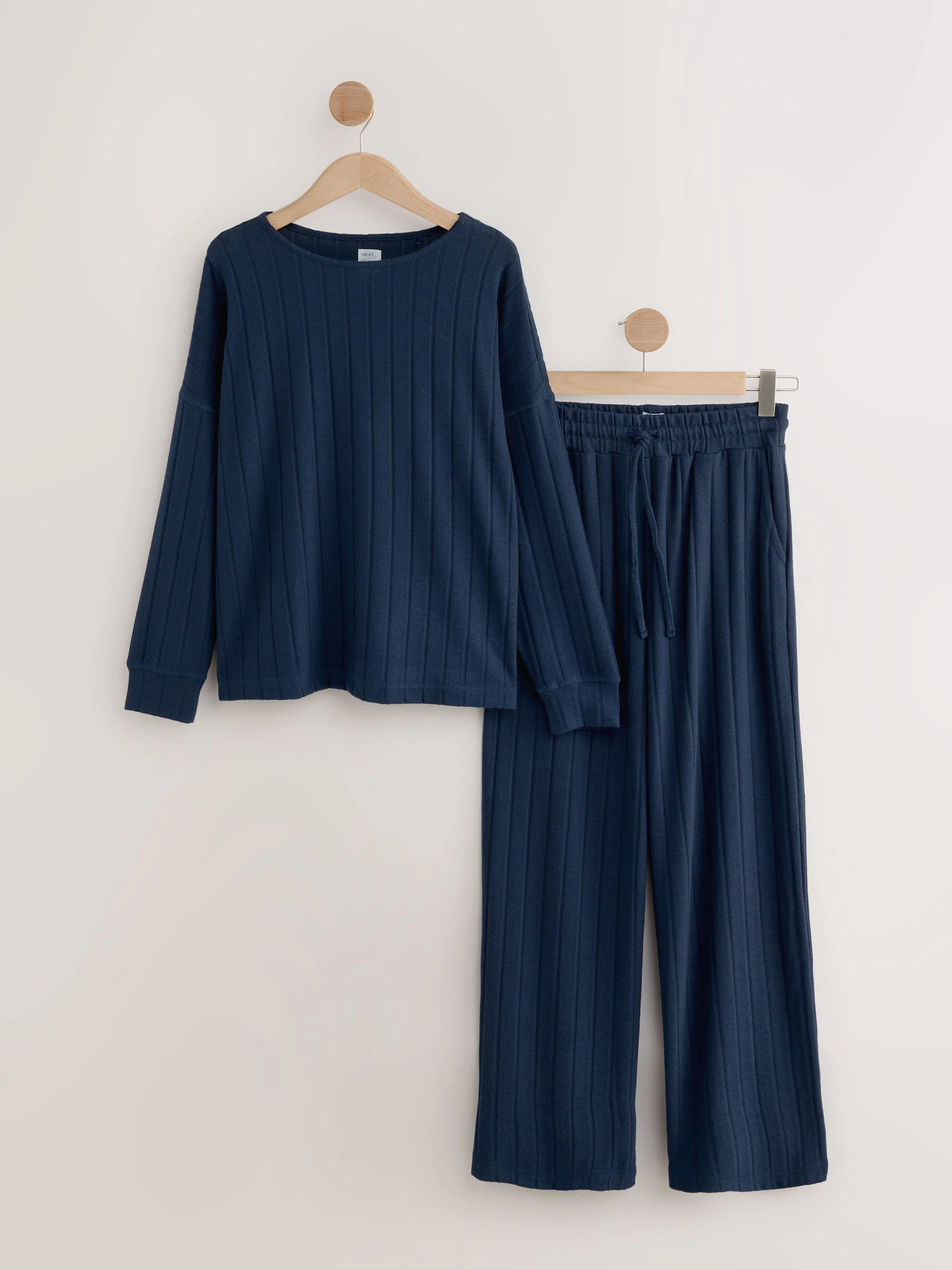 Marineblauw - Behaaglijke pyjama met lange mouwen
