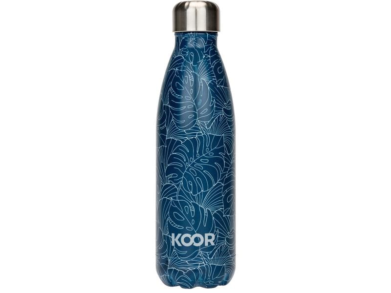 KOOR Trinkflasche Tropicali 500 ml Thermosflasche aus Edelstahl