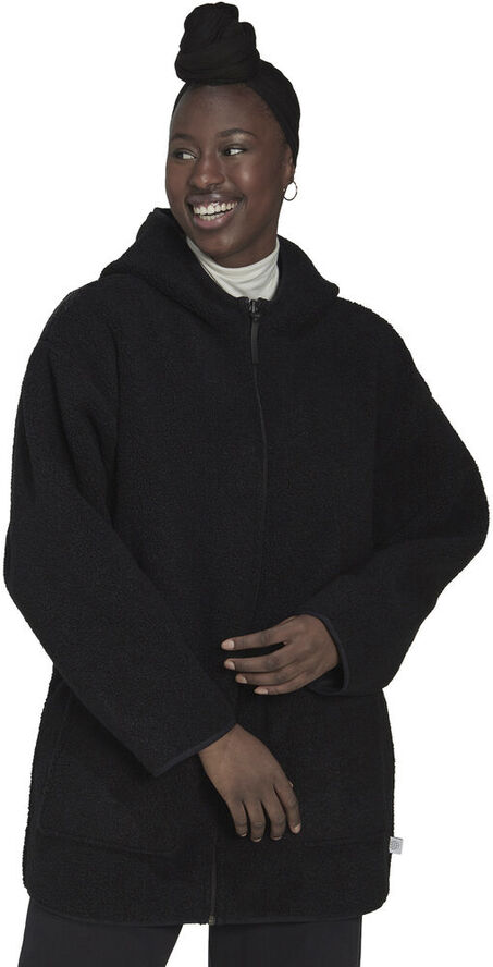 adidas Polar Fleece Long Hooded fleecejakke Sort