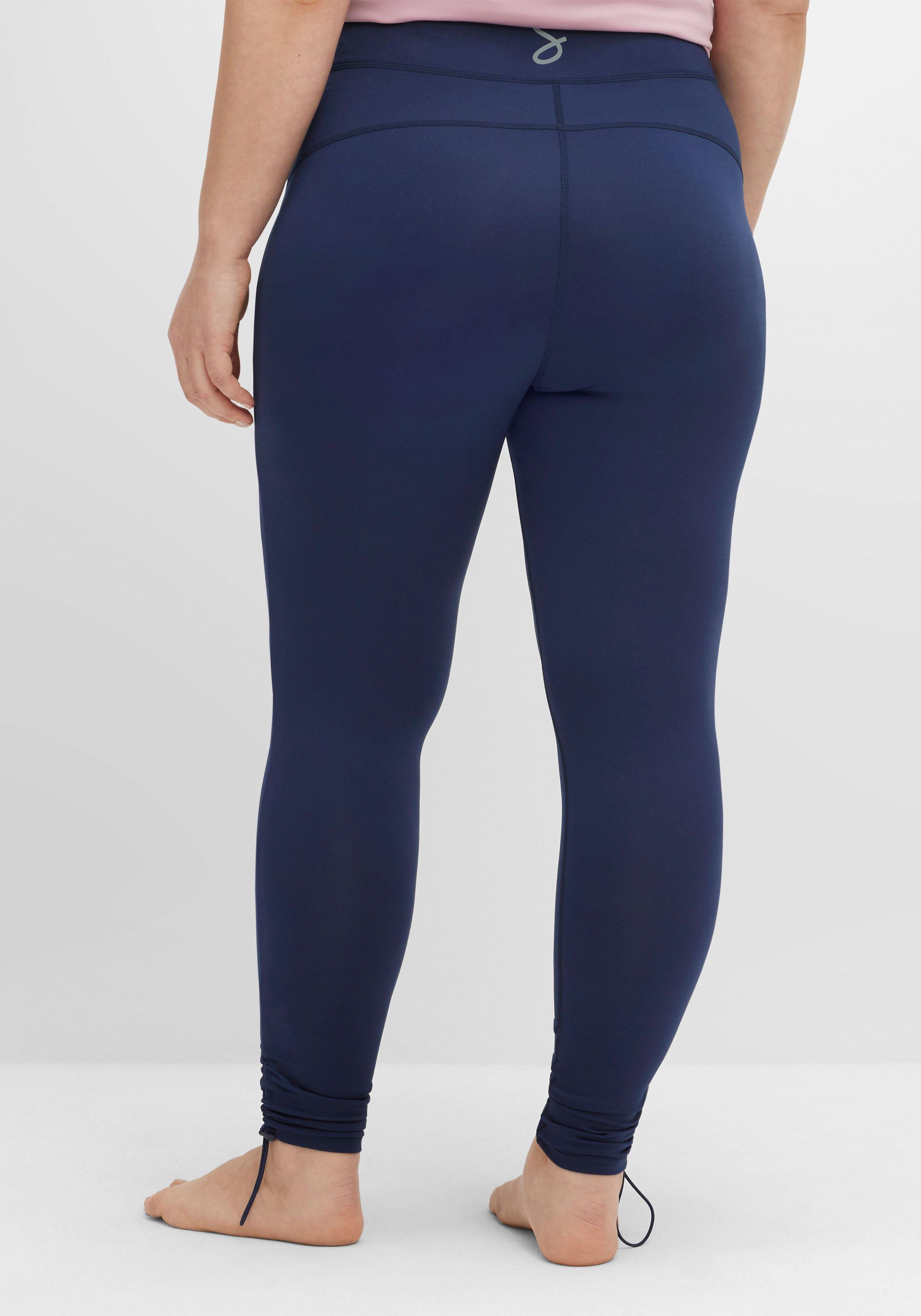 Funktionsleggings mit Tunnelzug am Saum