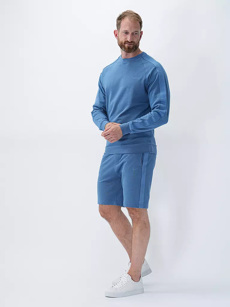 HUGO Loungewear Pullover blau