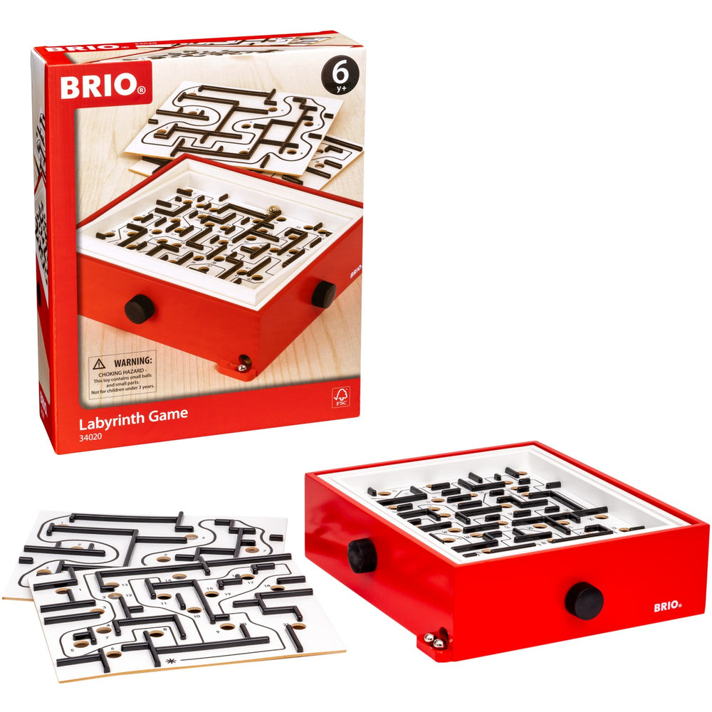Køb BRIO® 34020 Labyrint Spil, Rød M/2 Plader