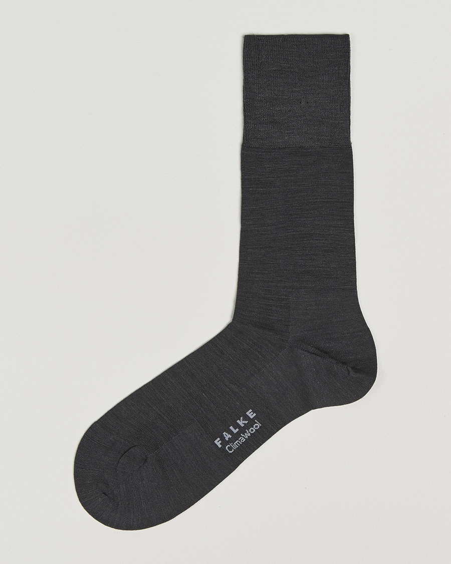 Falke Clima Wool Sock Anthracite Melange