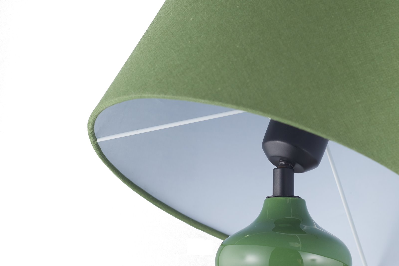 Seoul bordlampe Grønn med grønnfarget skjerm