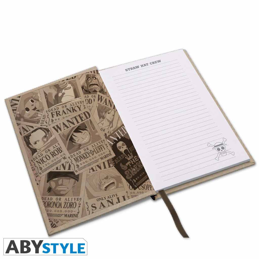 One Piece - Cahier A5 Wanted Luffy
