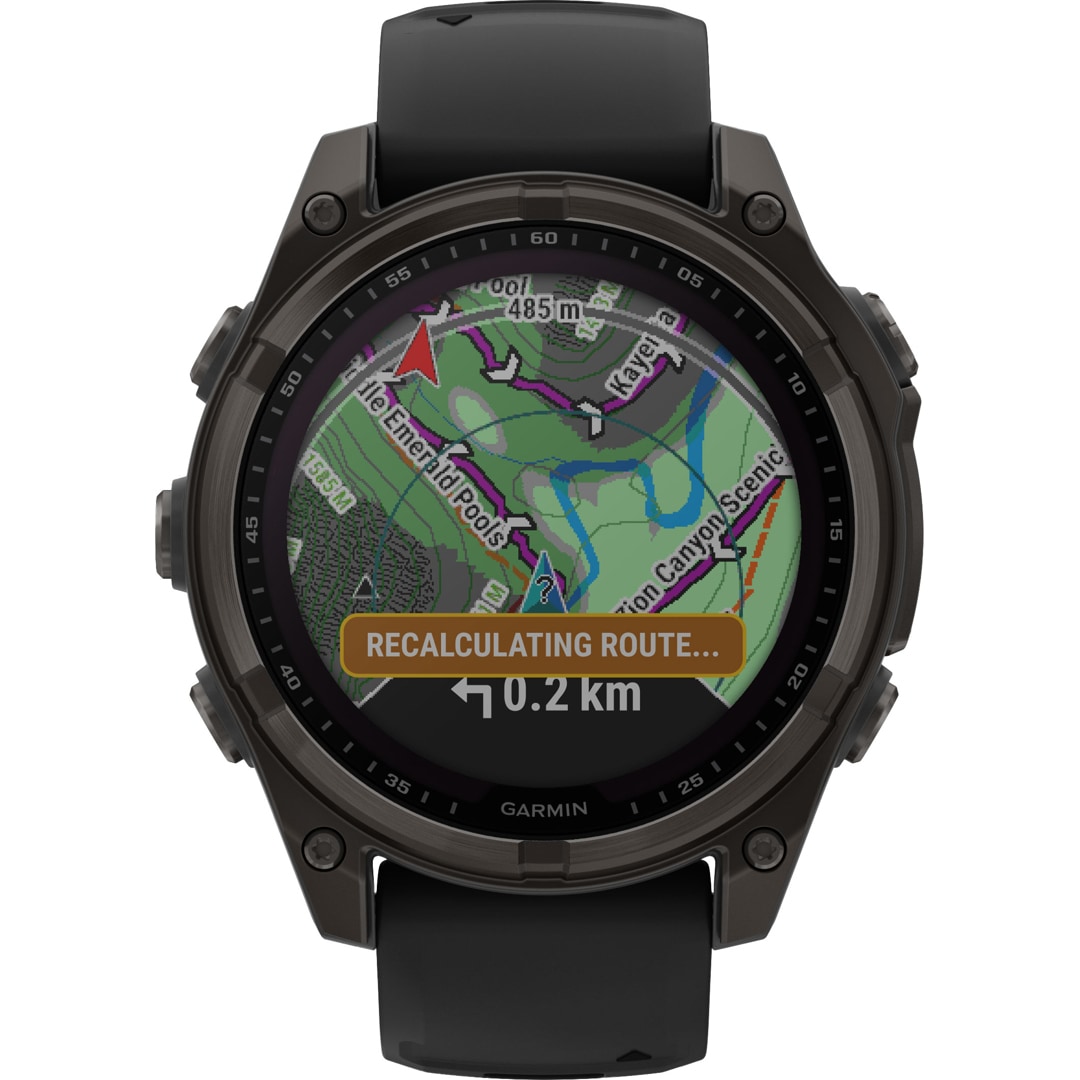 Garmin Fenix 8 - 47mm SOLAR Sapphire Graphit / Carbongrau
