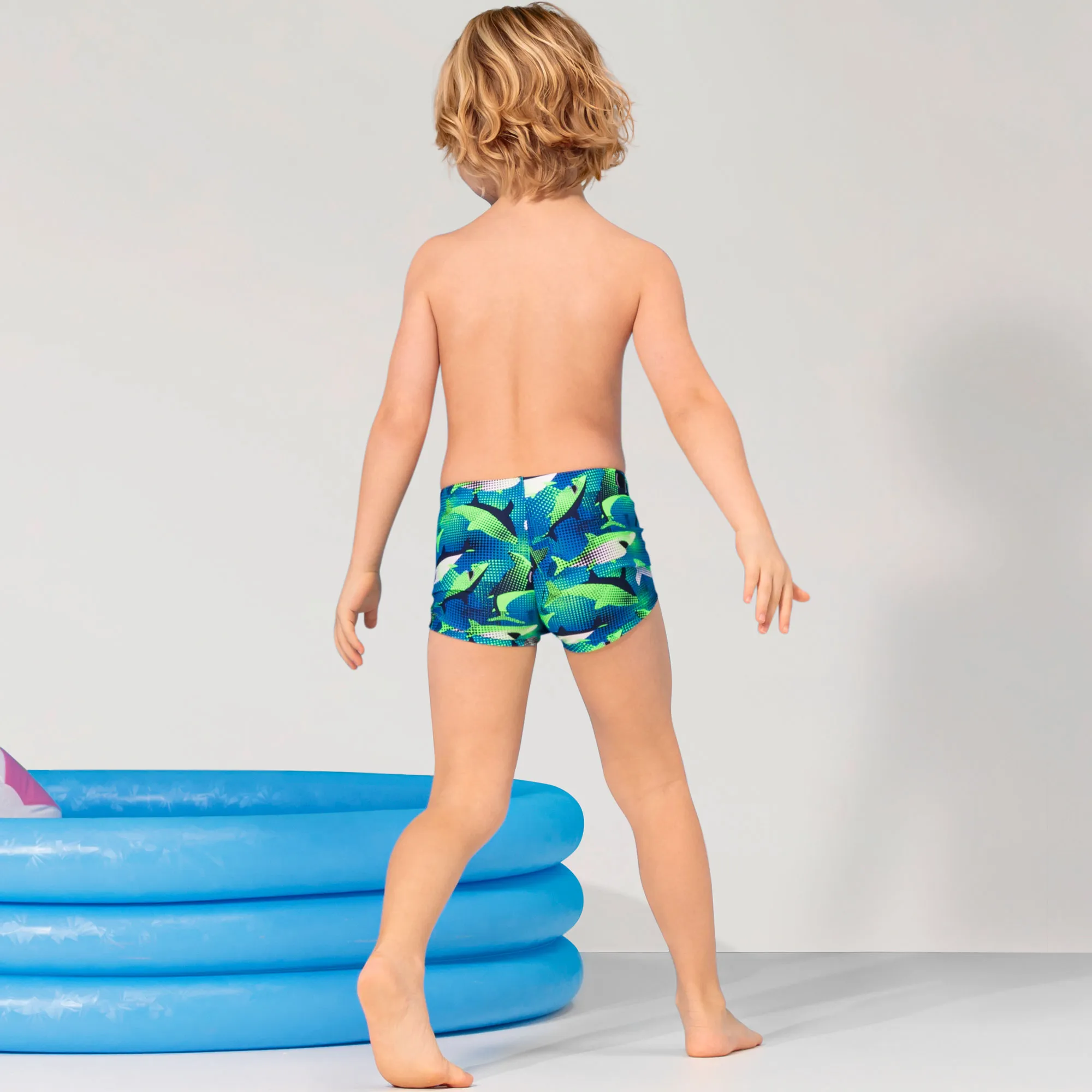 Jungen-Badehose mit Meeres-Muster