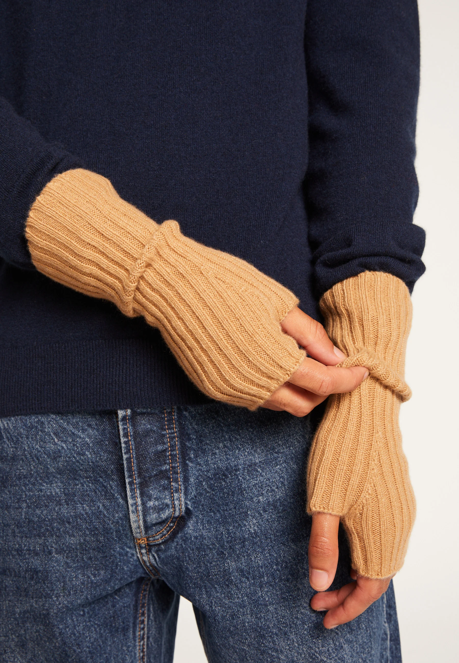 LENAAH24 - Mitaines unisexe en cachemire | Marron