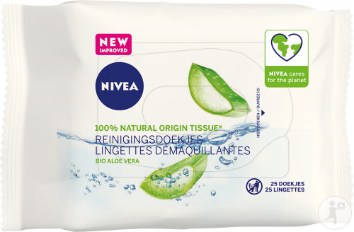 Nivea Lingettes Démaquillantes Aloe Vera 25 Pièces
