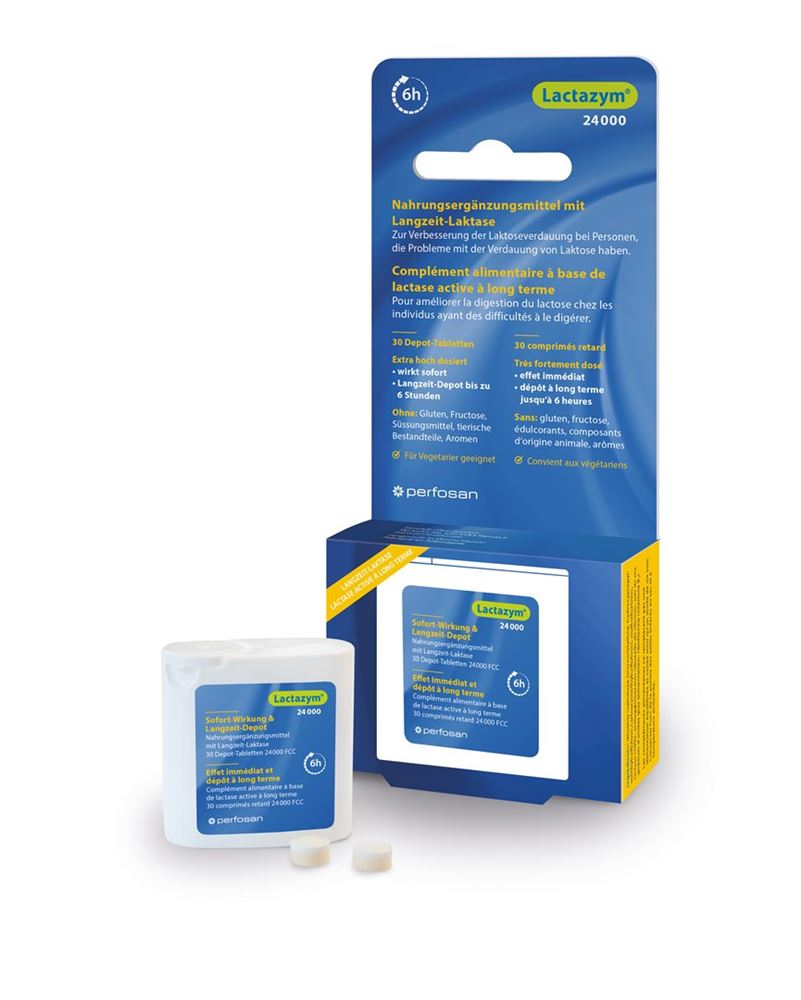 LACTAZYM 24000 6h Depot<br>30 Stück, Dose, Tablette