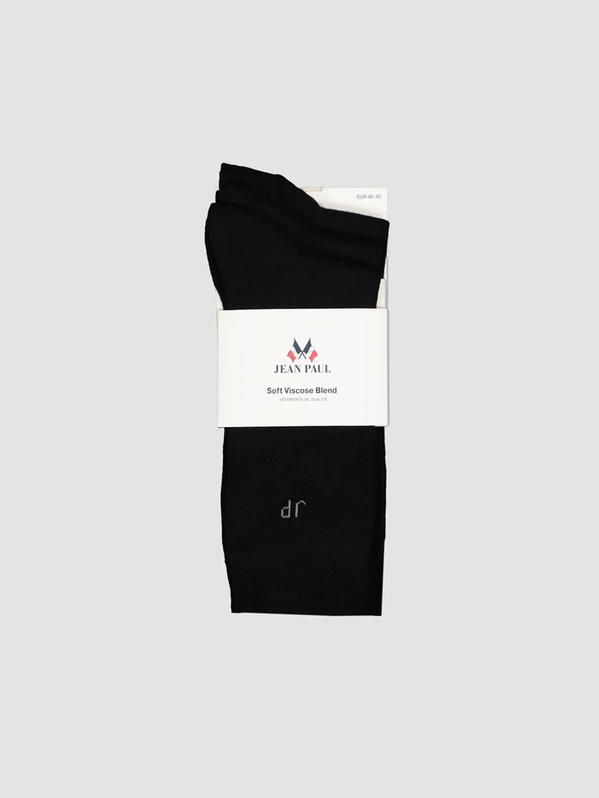 3 pk sokker med viskose Jet Black