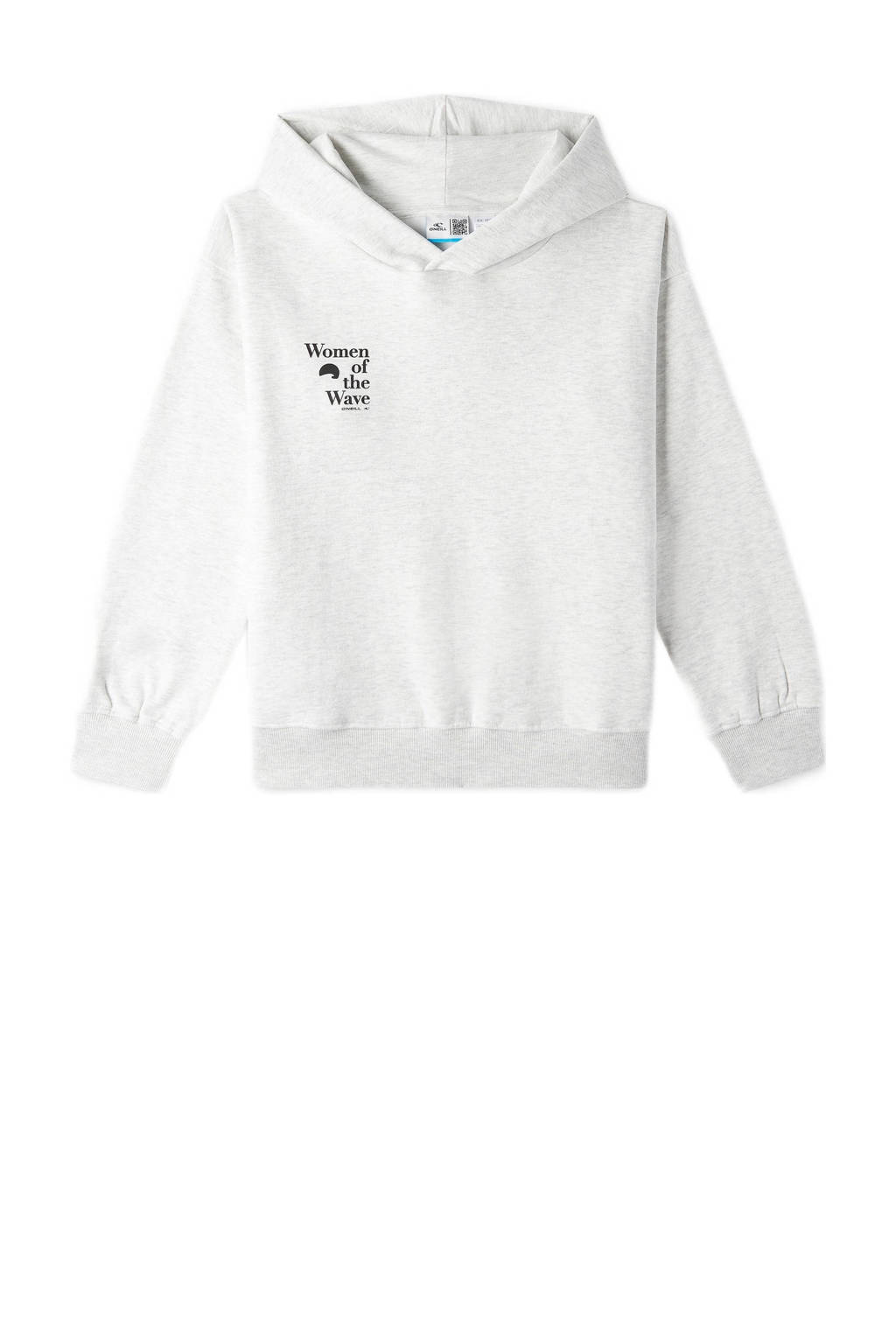 O'Neill hoodie met tekst white melange